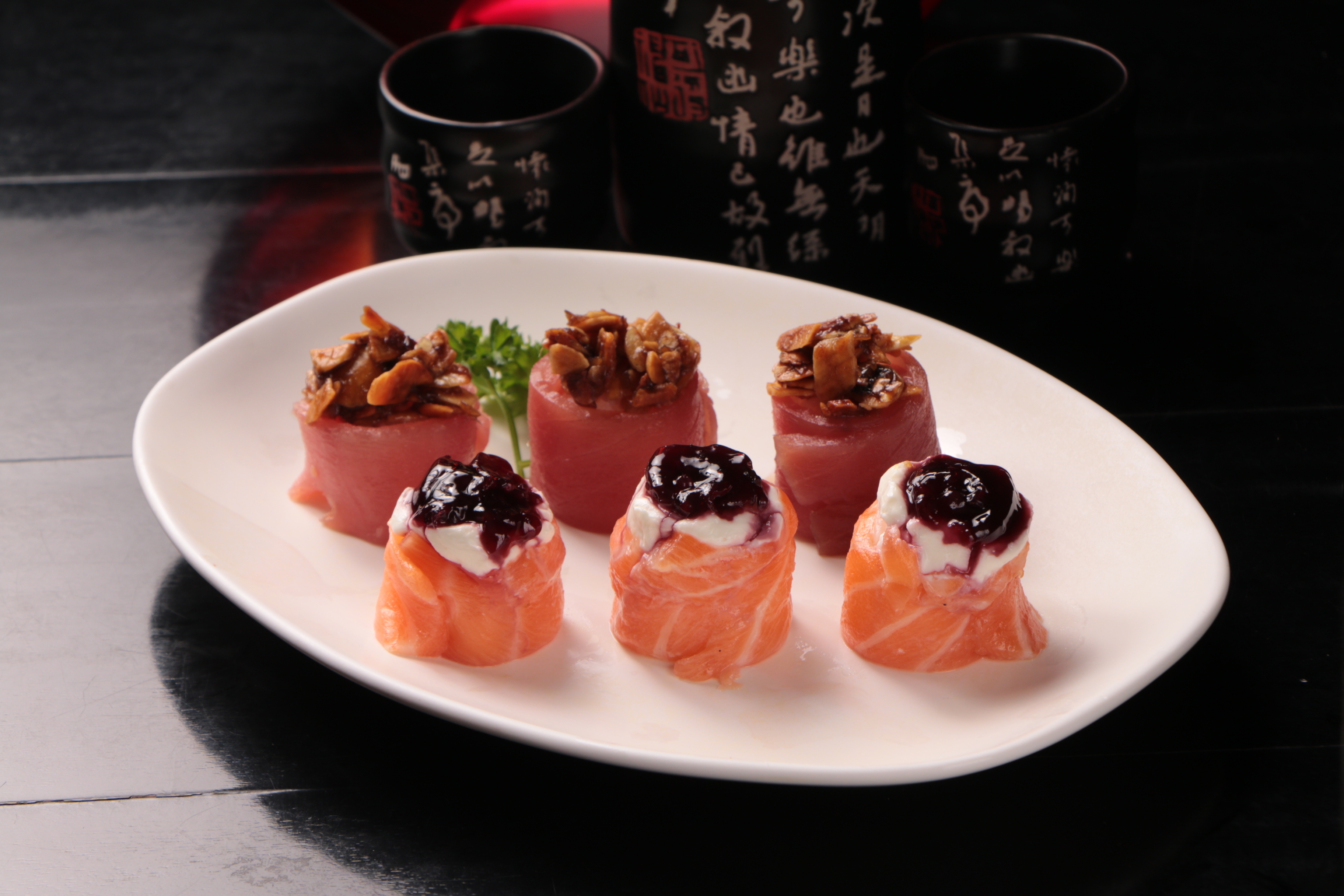 Arranged Food and Objects