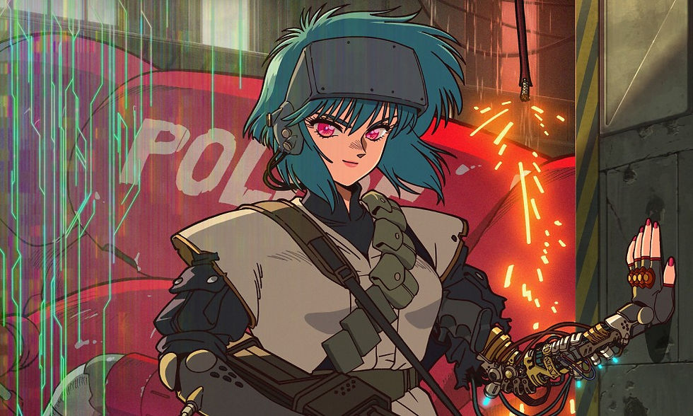 Motoko, a protagonista de Ghost in The Shell.