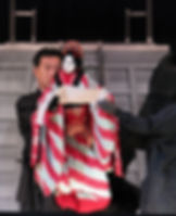 O teatro de bonecos Bunraku.