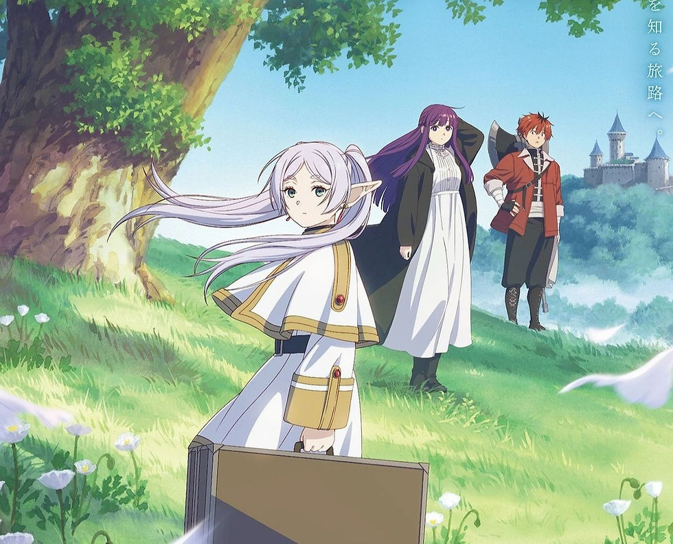 Frieren, Fern e Stark: uma viagem de amadurecimento e heroísmo.