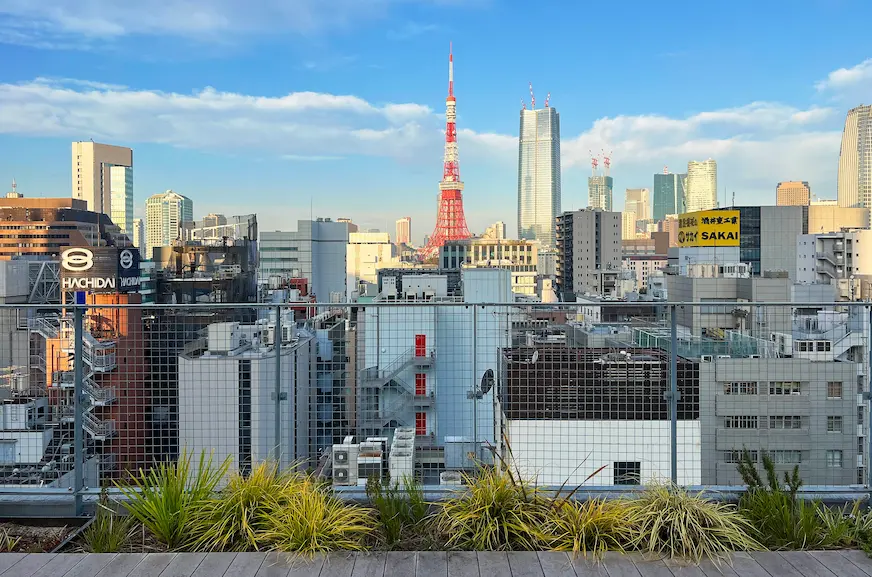 東京鐵塔空拍景觀