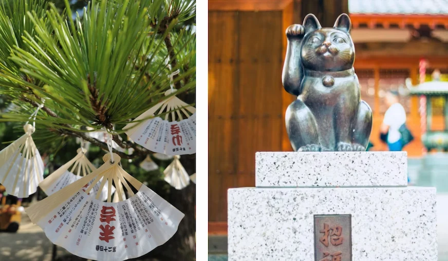 參拜的抽籤儀式