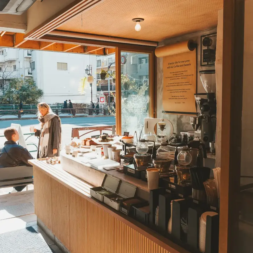 JOE TALK COFFEE咖啡廳的內部裝潢