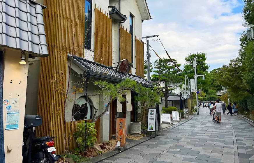 平等院表參道街道景觀