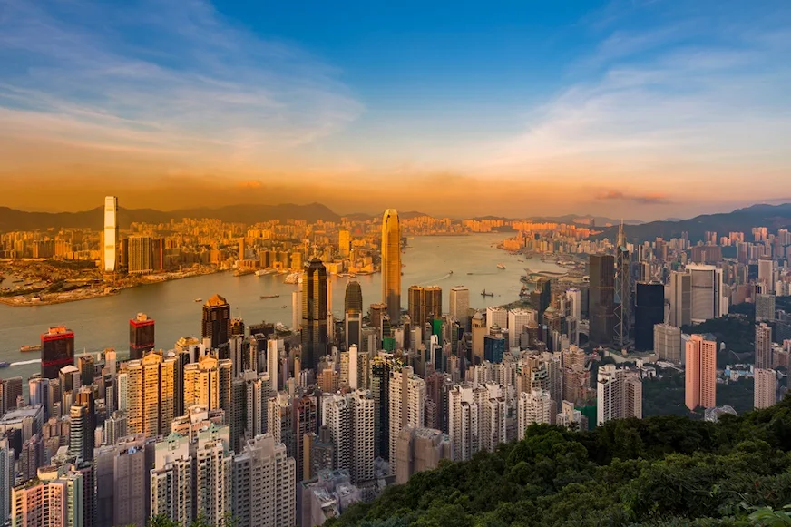 美麗的維多利亞夜景