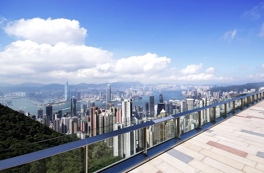 香港太平山周邊的凌霄閣摩天觀景台