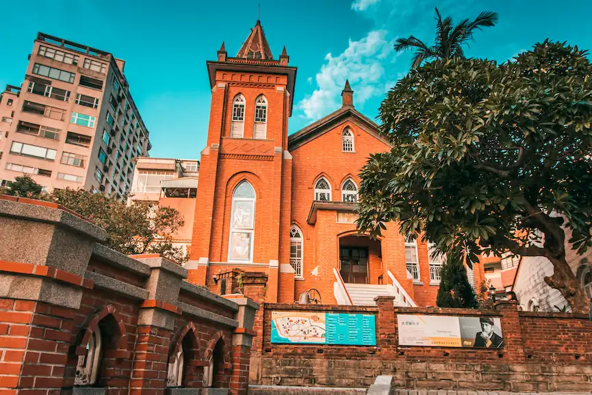 淡水基督長老教會外觀