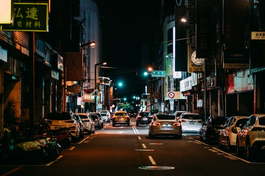 出發前往彰化的路途景色