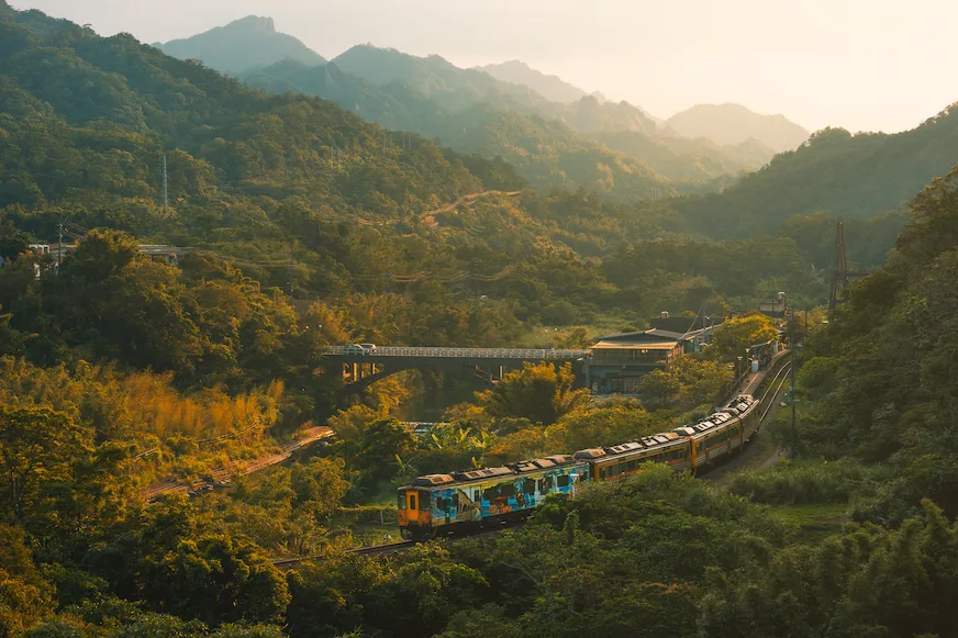 平溪望古車站景觀照