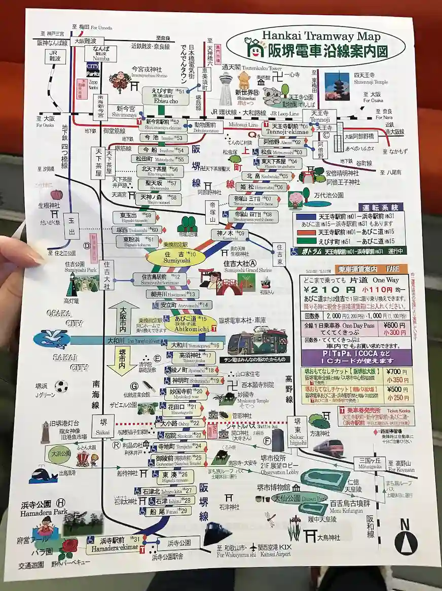 阪堺電車路線圖