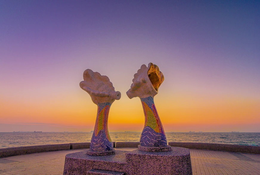 旗津海岸公園(雙螺台)景觀照