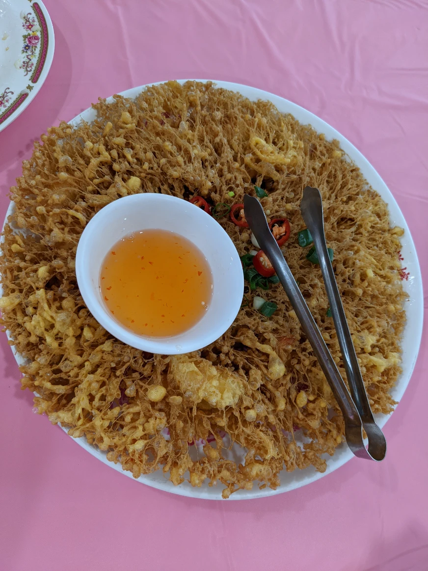 小琉球真饌海鮮樓的美味蜂巢蝦
