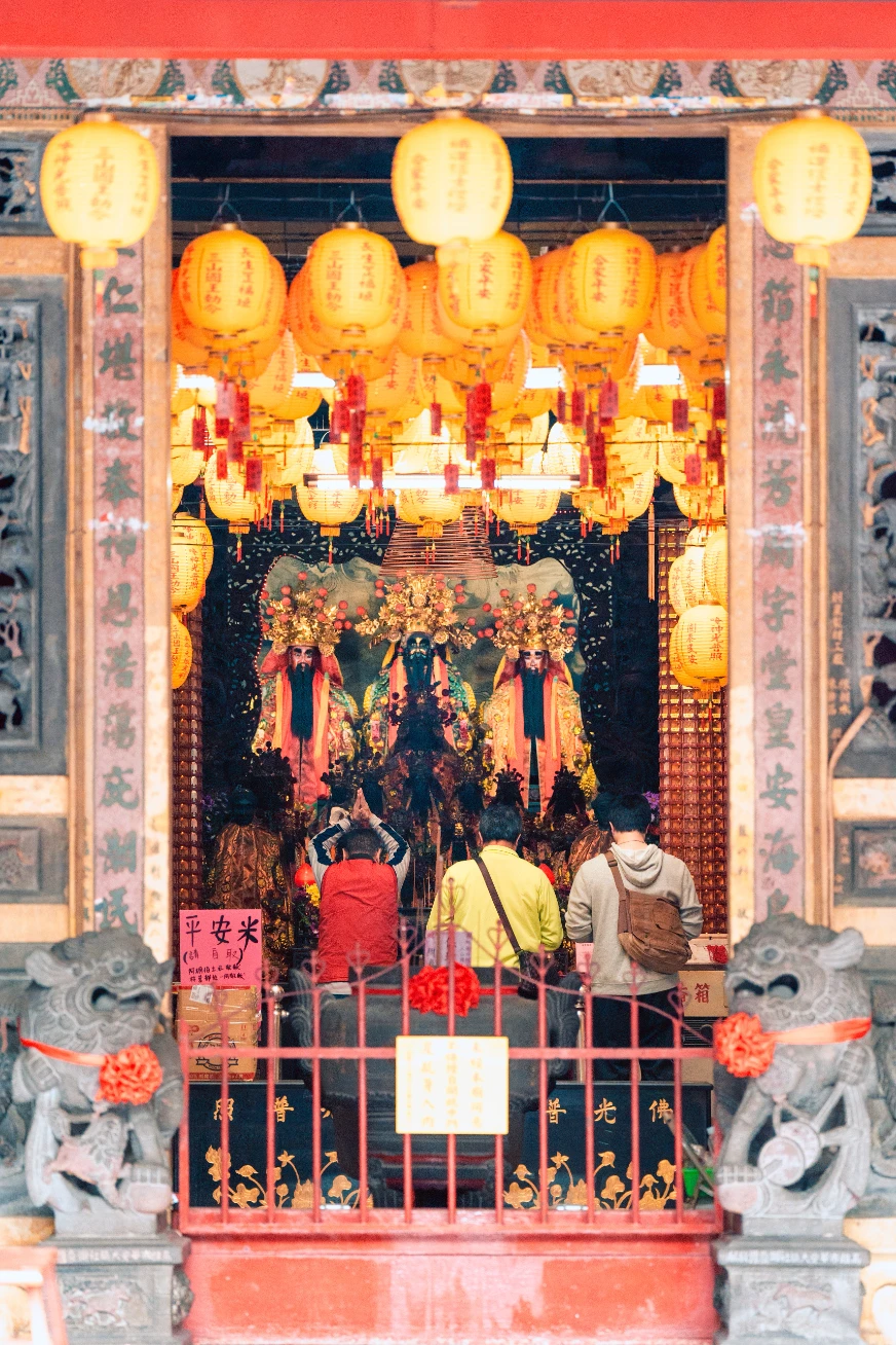 潮州三山國王廟內部景觀照