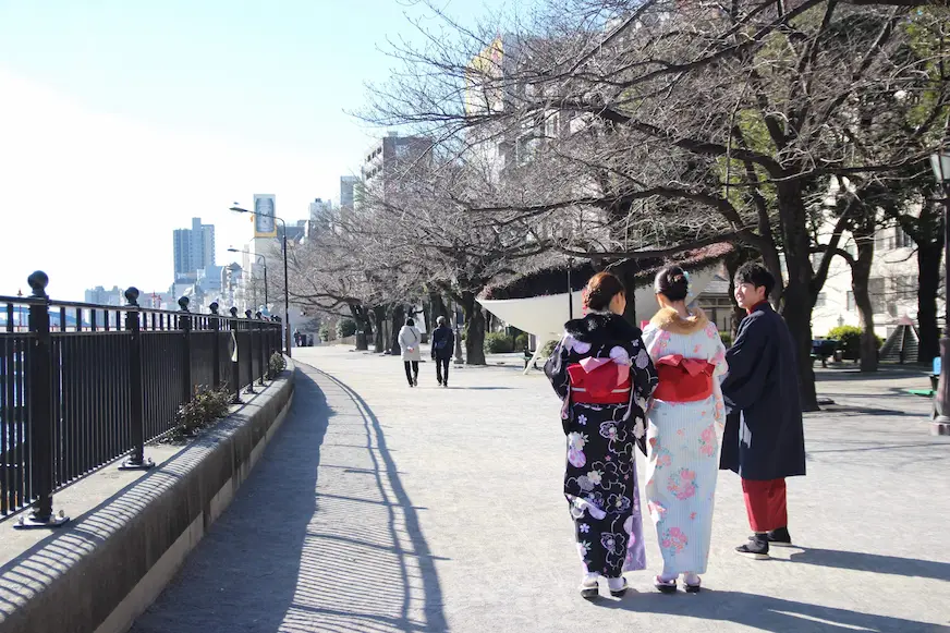 隅田川河岸的和服體驗