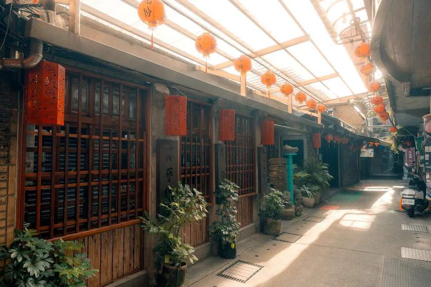 九份老街一隅景觀照