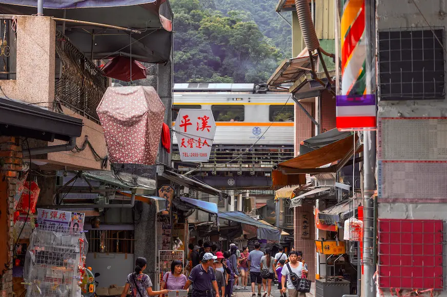 平溪老街街景照