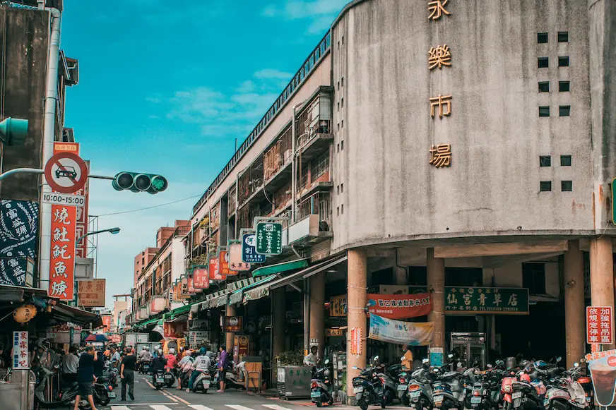 台南永樂市場街景照