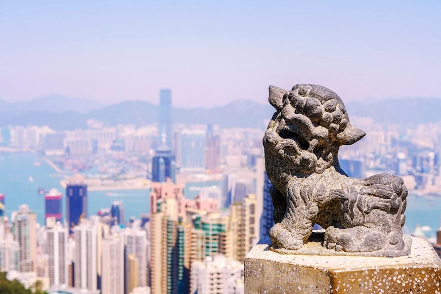 太平山的獅子亭景觀照