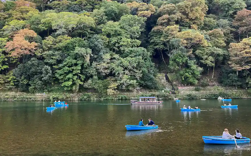 嵐山渡輪碼頭／桂川手划船