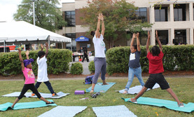 Yoga as part of wellness.