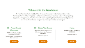 Volunteer with SF Marin Food bank