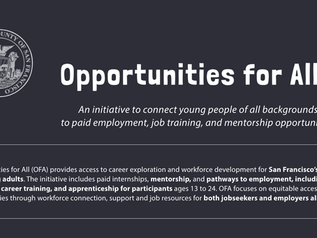 Opportunities for All: Summer 2020 Internship