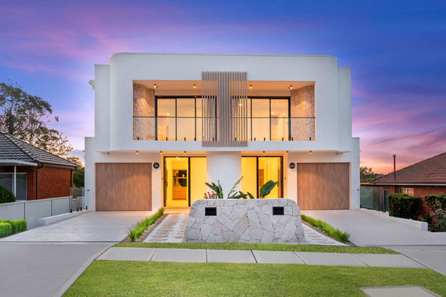 Sydney real estate photography a dusk shot