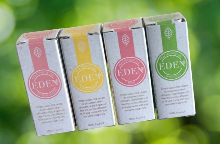 4 Eden Fragrance oils 10ml each sealed