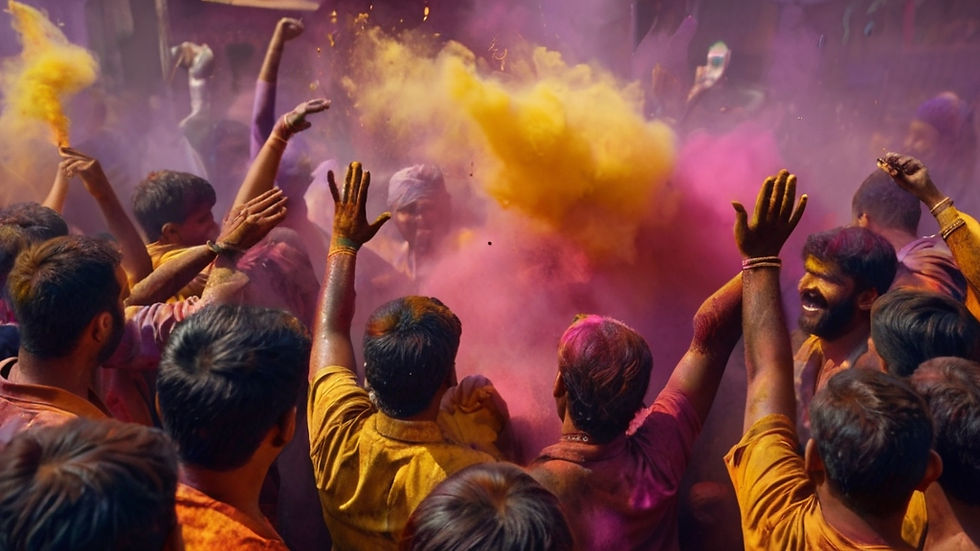 Holi celebration at Ritumbhara
