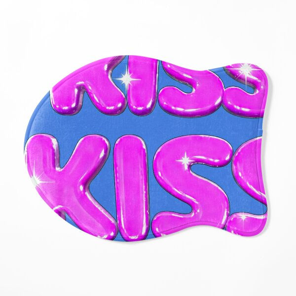 Colorful design with the word "KISS" repeated.