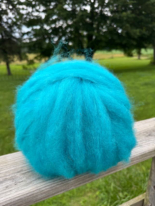 Tunis/BFL x Mohair Roving, 4 oz.