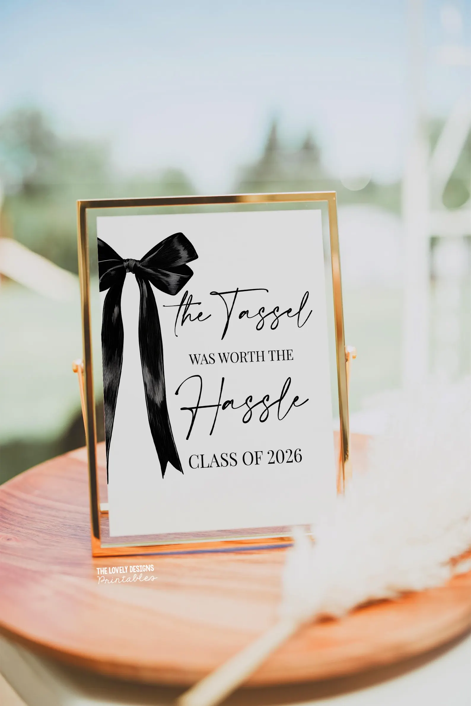 Bow Graduation Signs