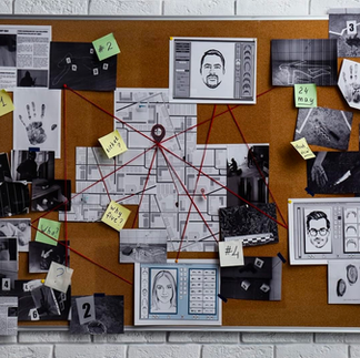 Murder Mystery Party Decoration Backdrop