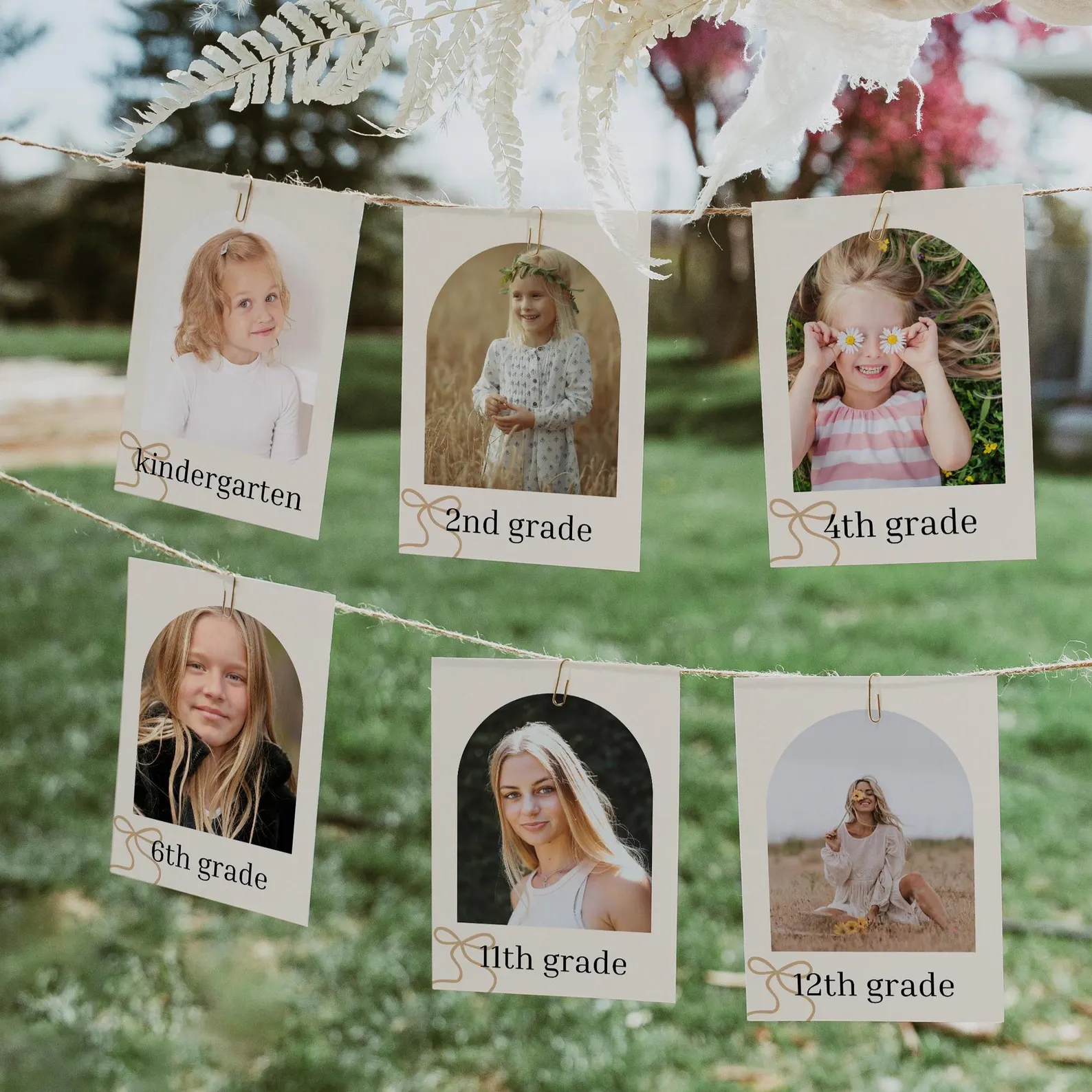 Bow Graduation Photo Banner