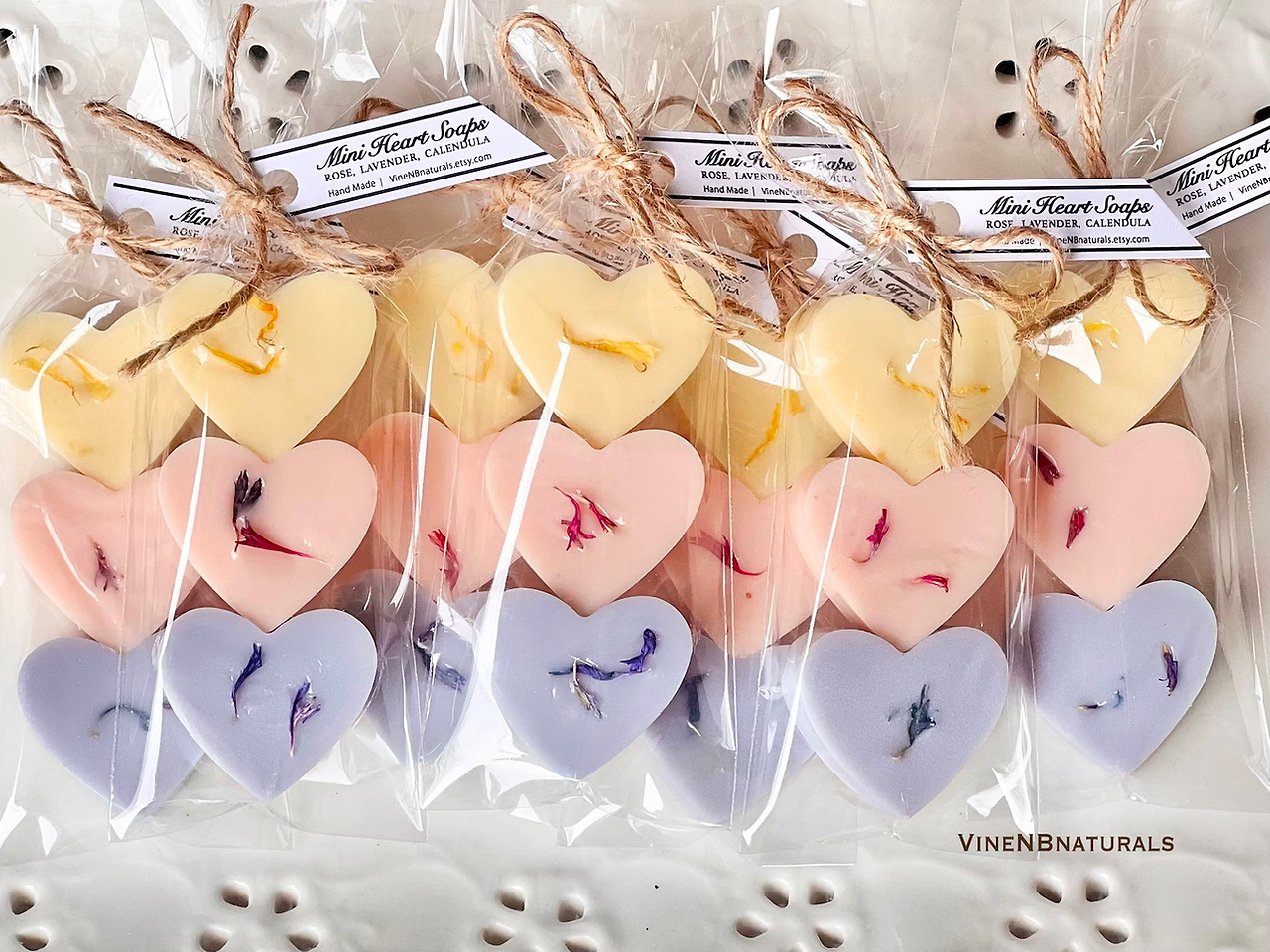 Galentine Party Favor heart shaped soap