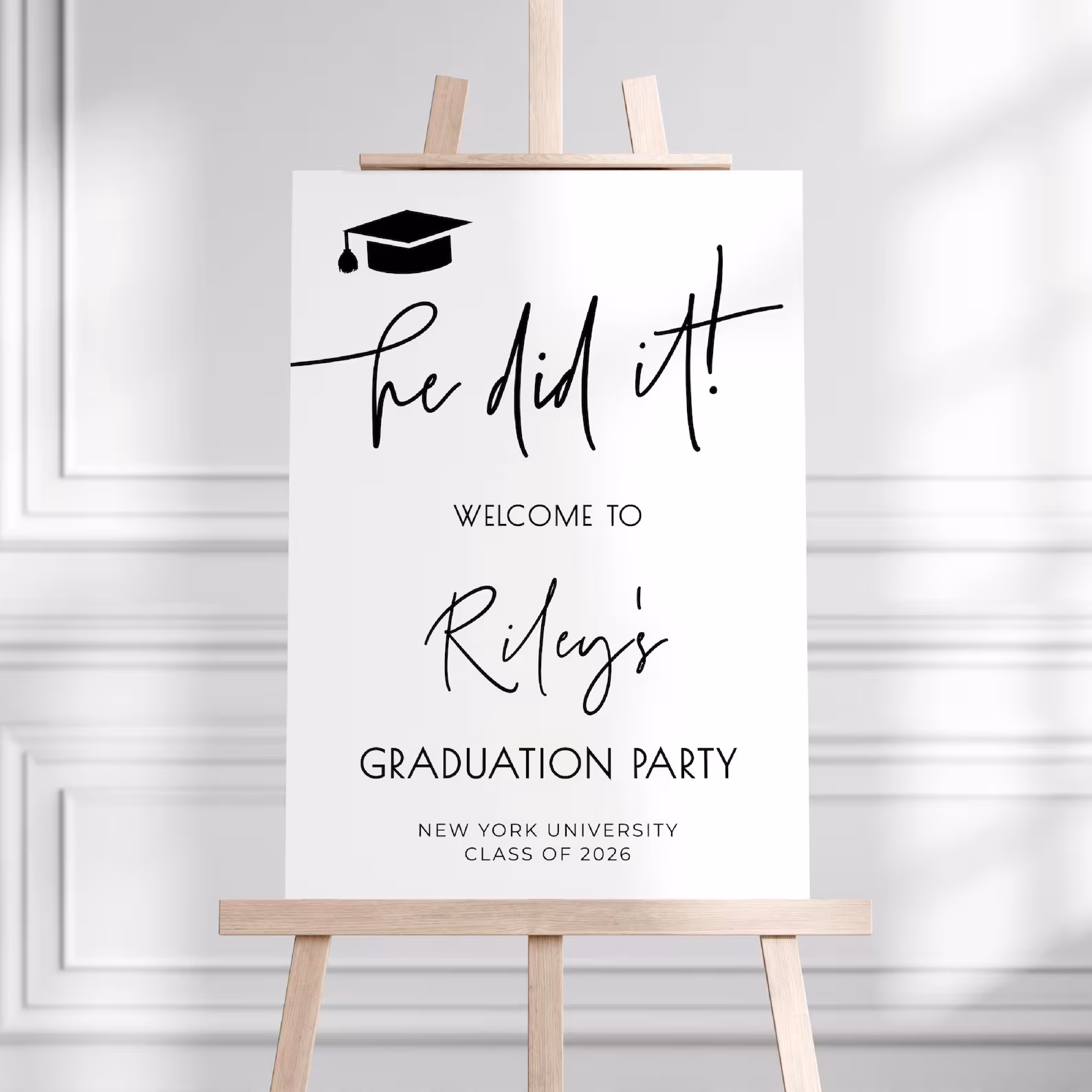 Simple Welcome Sign Grad PArty