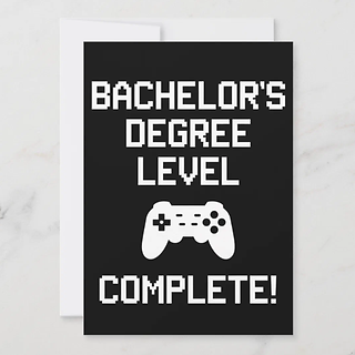 simple gamer invite grad party