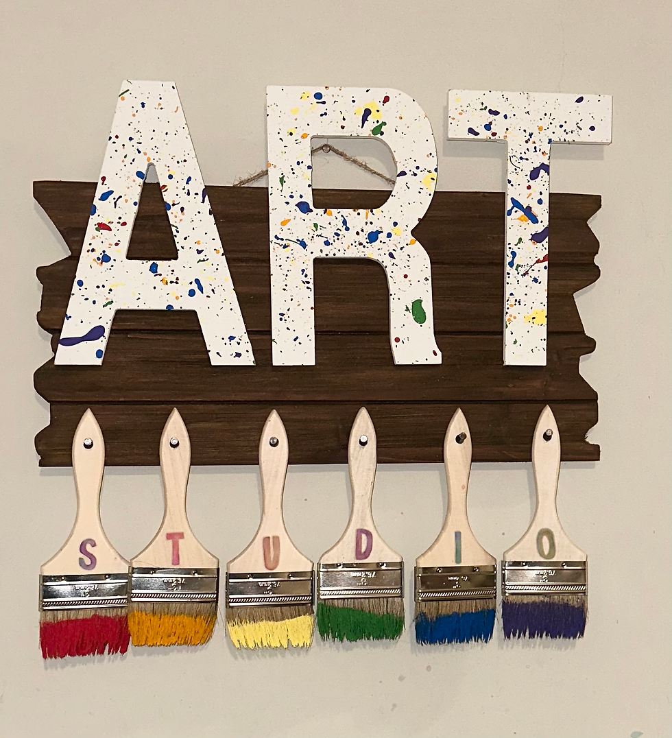 Art Graduation Party Decoration Sign