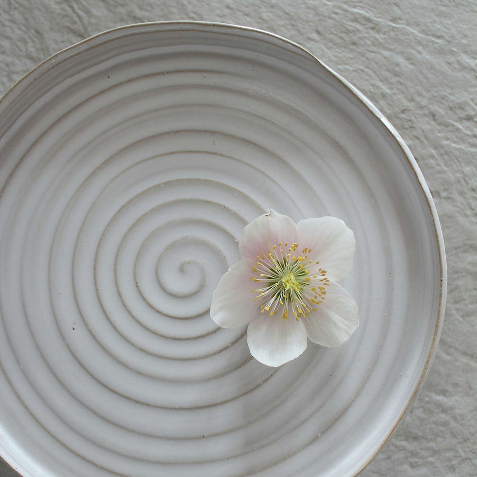 Thumbnail: CAKE STAND WITH EDGE - SHINE WHITE