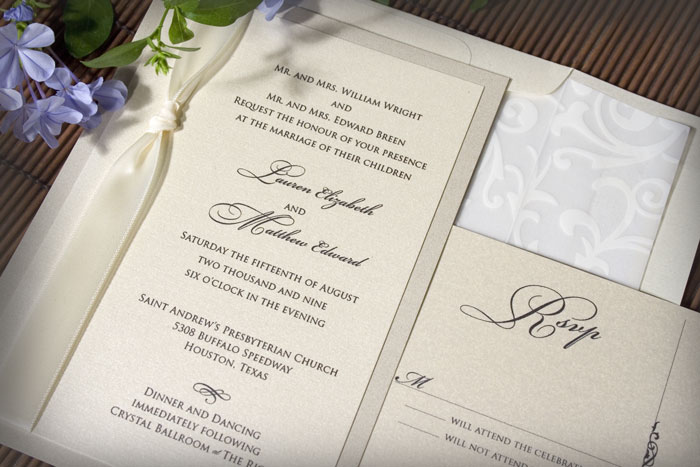 Classic Shimmer and Ribbon Wedding