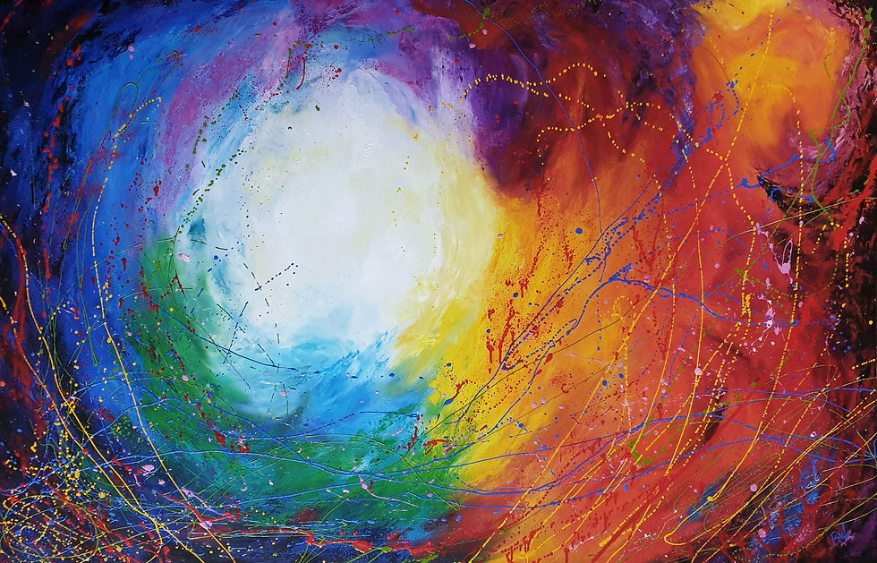 Abstract, olieverf, 120 x 180, 2020