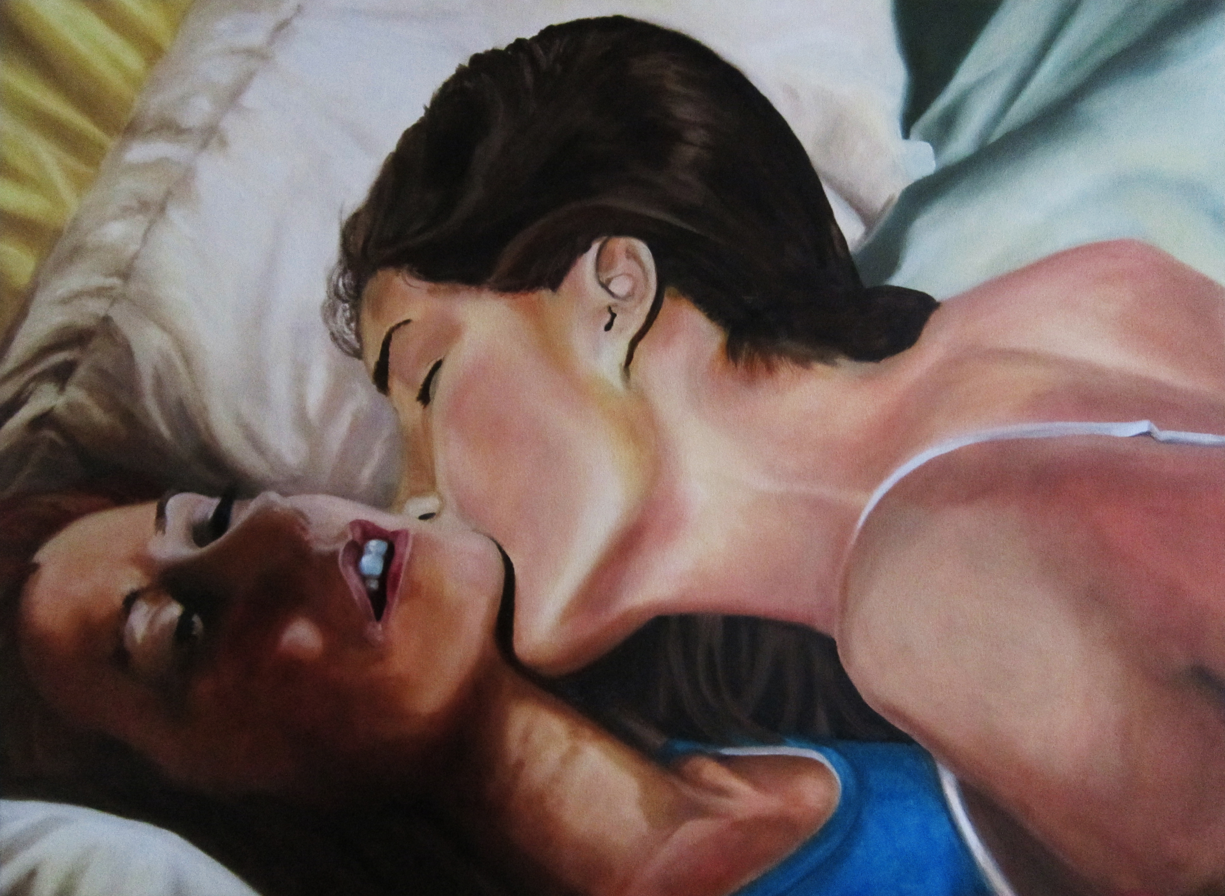 Lynn & Amanda, olieverf, 50 X 70 2006-16