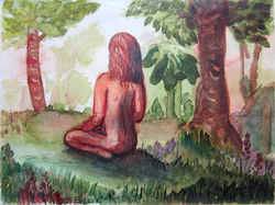 Studie, aqarel, Oostindische inkt, 20 x 15 cm 2002