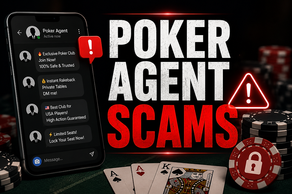 Poker Agent Scams: Fake USDT, Instagram Spam and the Google Sheets Club List Trap