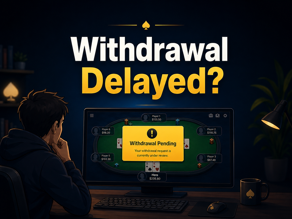 Why Poker Withdrawals Get Delayed: KYC, Source of Funds and Security Reviews Explained