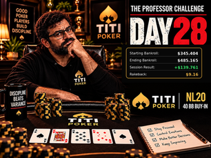 The Professor Challenge – Day 28: Short Stack Now, Deep Stack Later