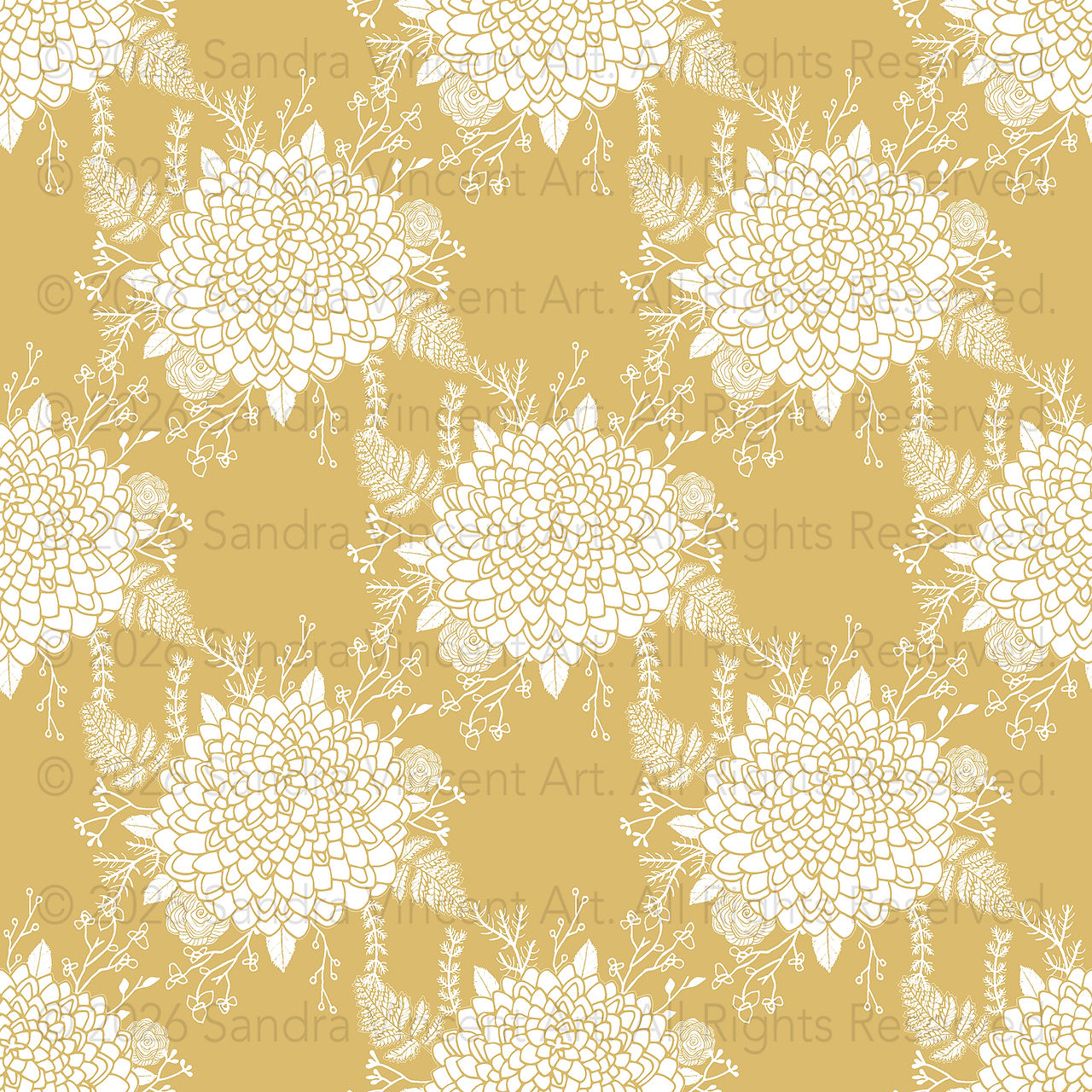 unique seamless repeat pattern floral