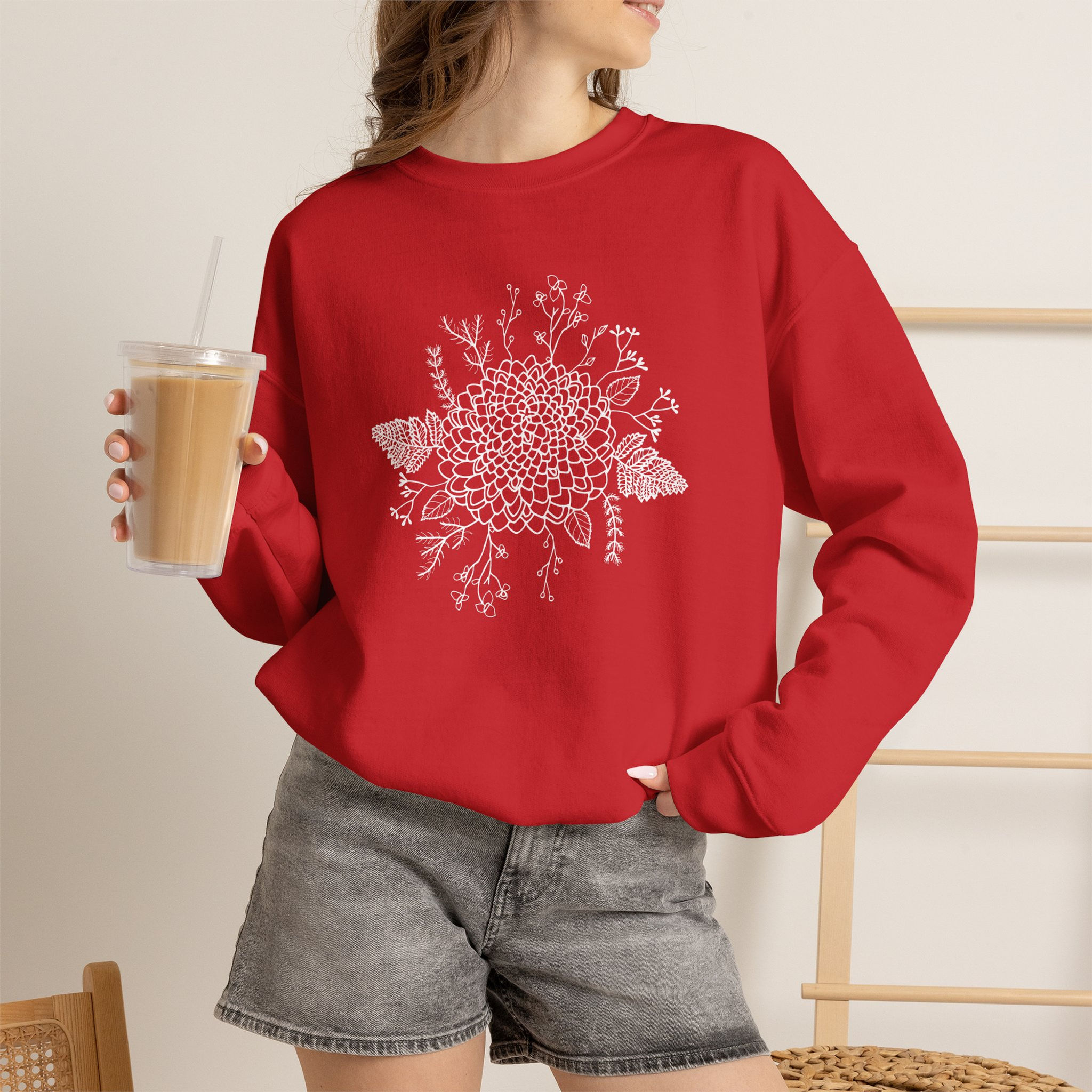 Floral Crewneck Vintage Floral Jumper