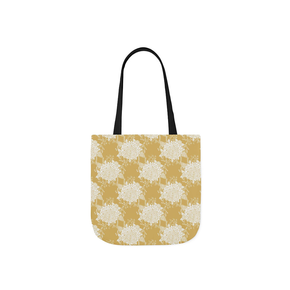 Thumbnail: Vintage mustard floral tote