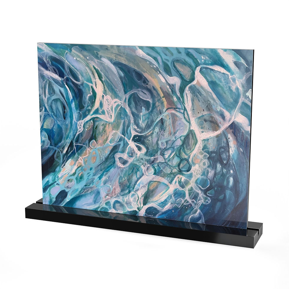 Thumbnail: Acrylic Table Sign |  Washed Away Sea Painting